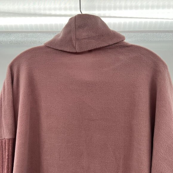 La Miel Cowl Neck Fleece Top Mauve Women's Size Small Long Sleeve - Picture 6 of 9